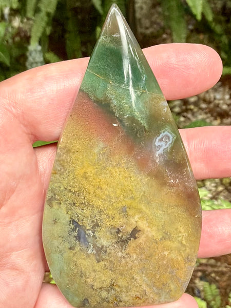 Beautiful Moss Agate Flame