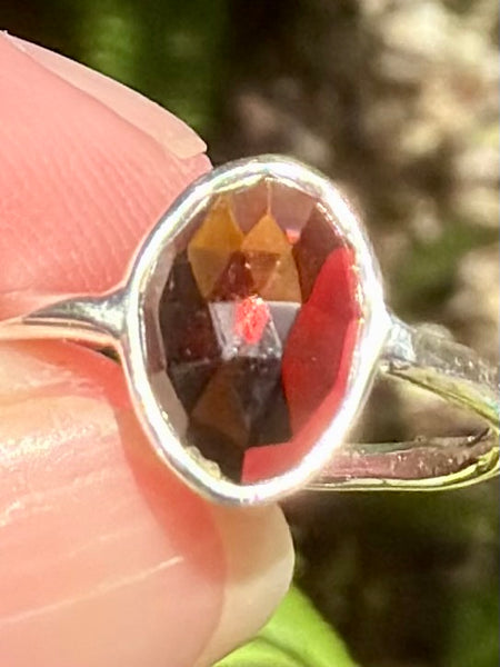 Gorgeous Faceted Garnet Ring Size 7 - Morganna’s Treasures