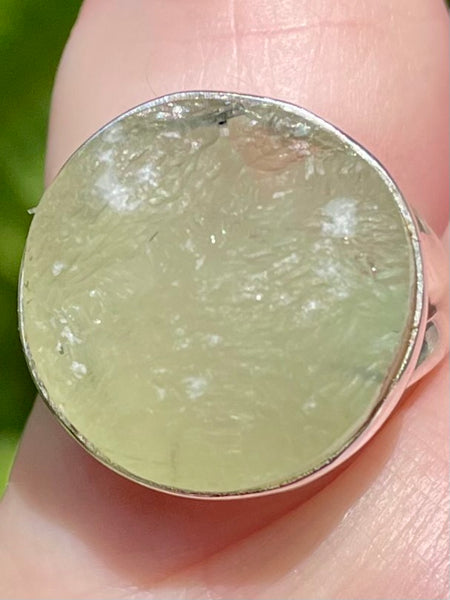 Rough Prehnite Ring Size 7 - Morganna’s Treasures 