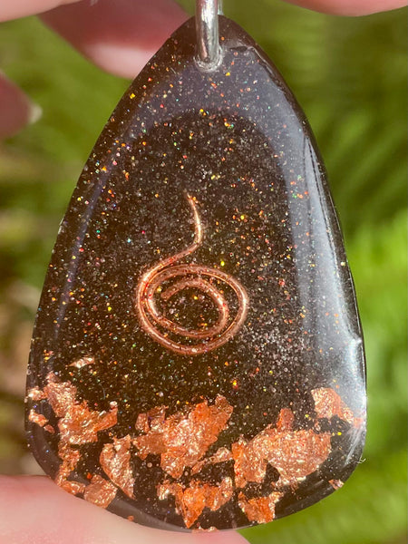 Shungite Copper Orgonite Pendant - Morganna’s Treasures 