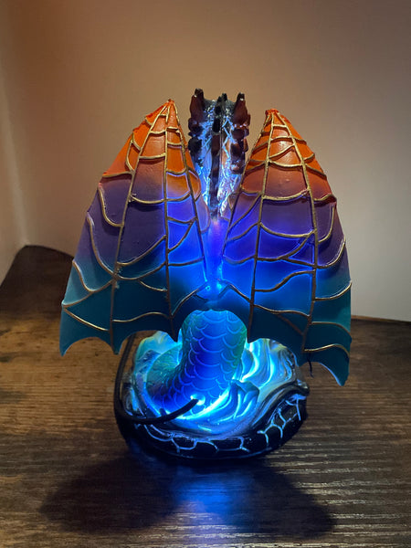 Resin LED Dragon Lamp