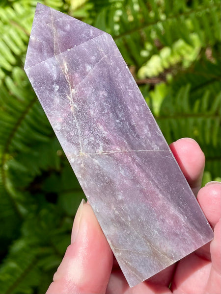 Large Lepidolite Obelisk - Morganna’s Treasures 