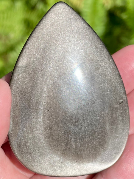 Silver Sheen Obsidian Flame