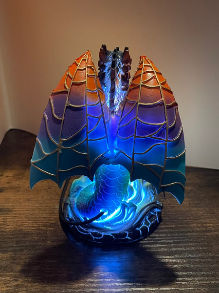 Resin LED Dragon Lamp