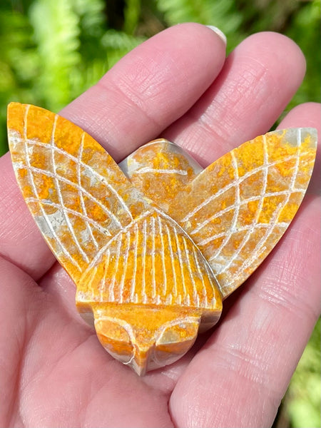 Hand Carved Bumblebee Jasper Bee - Morganna’s Treasures