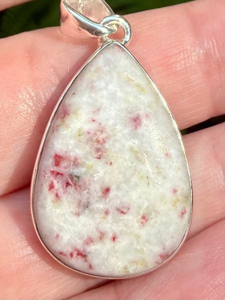 Cinnabar in Scapolite Pendant