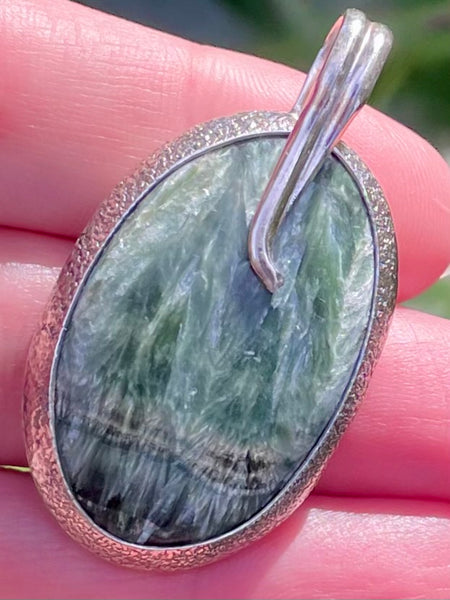 Green Seraphinite Pendant - Morganna’s Treasures