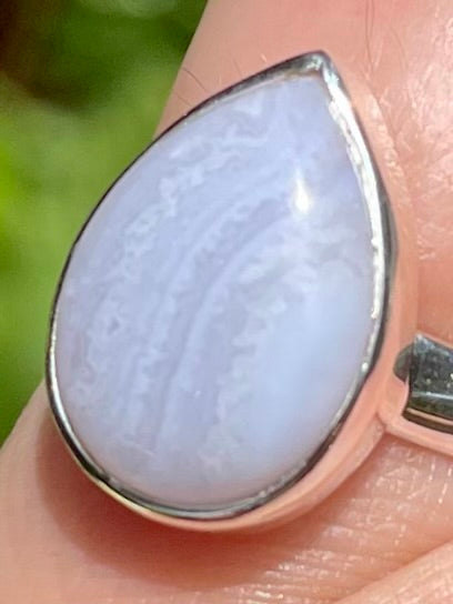 Blue Lace Agate Ring Size 5.5 - Morganna’s Treasures