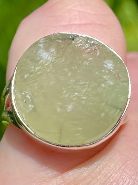 Rough Prehnite Ring Size 7 - Morganna’s Treasures 