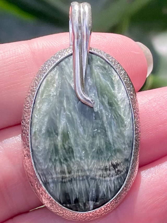 Green Seraphinite Pendant - Morganna’s Treasures