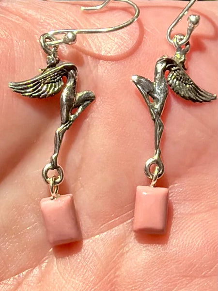 Peruvian Pink Opal Fairy Earrings - Morganna’s Treasures