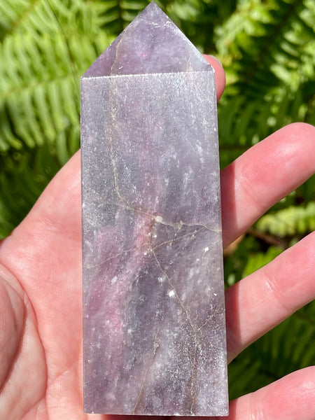 Large Lepidolite Obelisk - Morganna’s Treasures 