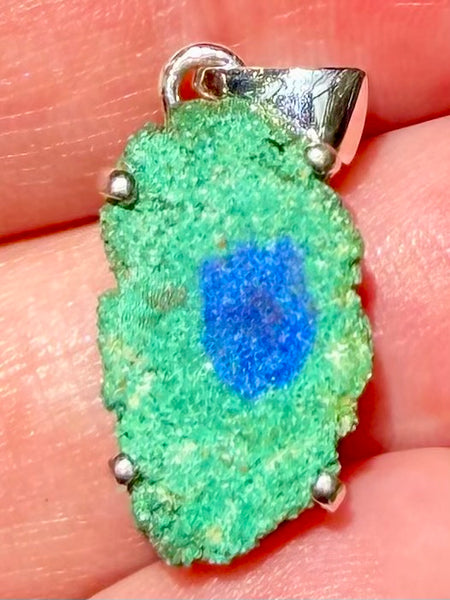Azurite in Malachite Stalactite Pendant