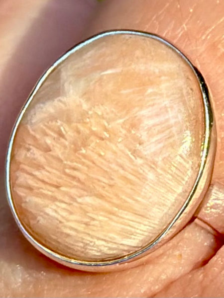 Orange Scolecite Ring Size 8 - Morganna’s Treasures