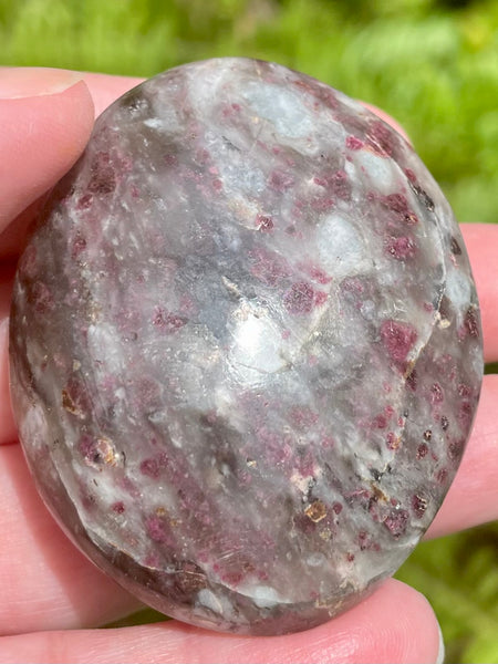 Large Garnet Palm Stone from Madagascar - Morganna’s Treasures 