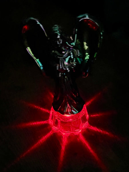 Titanium Aura Glass Light Up Angel - Morganna’s Treasures