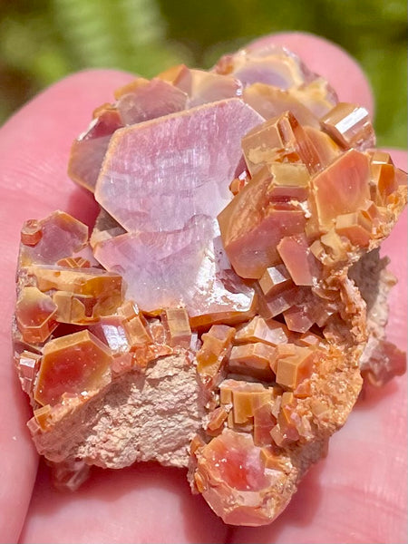 Vanadinite on Barite Crystal Cluster - Morganna’s Treasures 