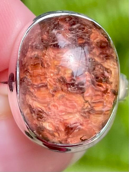 Rare Red Lepidolite Ring Size 7 - Morganna’s Treasures 