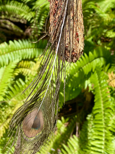 Selenite and Sorghum Altar Broom for Sweeping Away Negative Energy - Morganna’s Treasures