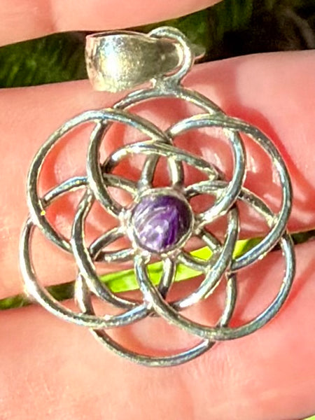 Celtic Charoite Pendant - Morganna’s Treasures