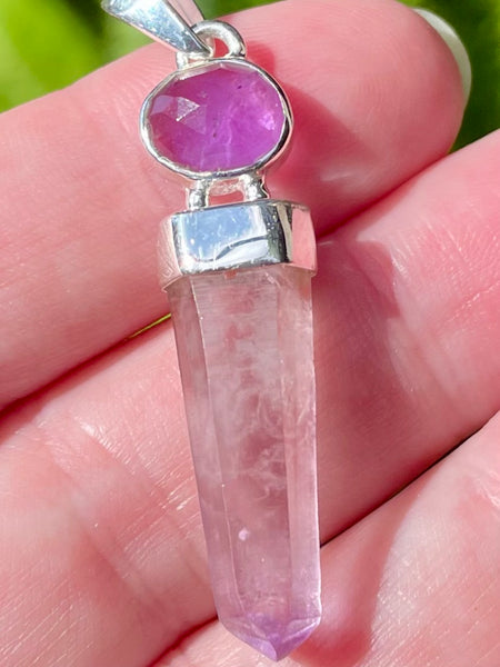 Rare Vera Cruz Amethyst and Amethyst Pendant - Morganna’s Treasures 