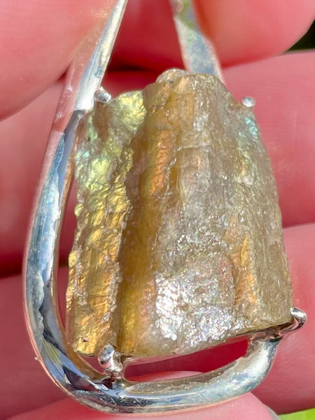 Rough Labradorite Pendant - Morganna’s Treasures