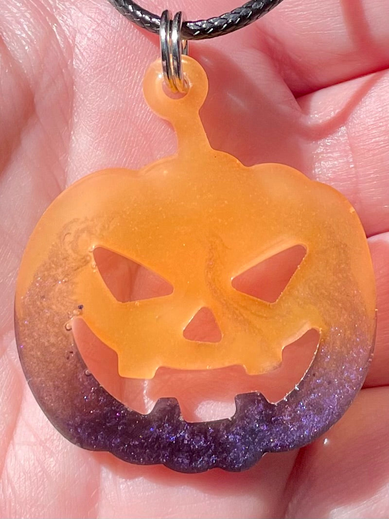 Glow in the Dark Jack o’ Lantern Necklace - Morganna’s Treasures