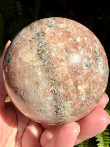 Peach Blossom Jasper Sphere