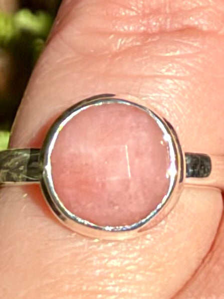 Peruvian Pink Opal Ring Size 6.5