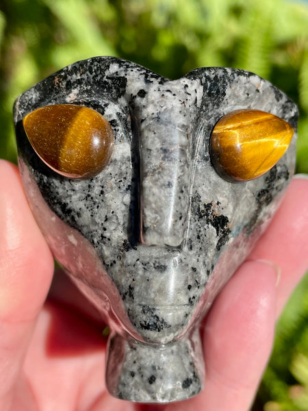 Yooperlite and Tigers Eye Alien - Morganna’s Treasures