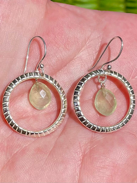 Prehnite Earrings - Morganna’s Treasures 