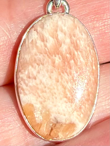 Orange Scolecite Pendant