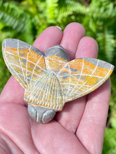 Hand Carved Bumblebee Jasper Bee - Morganna’s Treasures