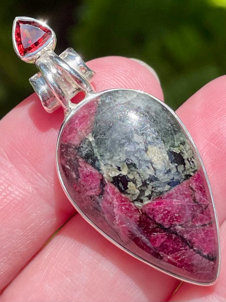 Russian Eudialyte and Garnet Pendant - Morganna’s Treasures 