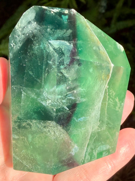 Gorgeous Fluorite Freeform with Rainbows - Morganna’s Treasures