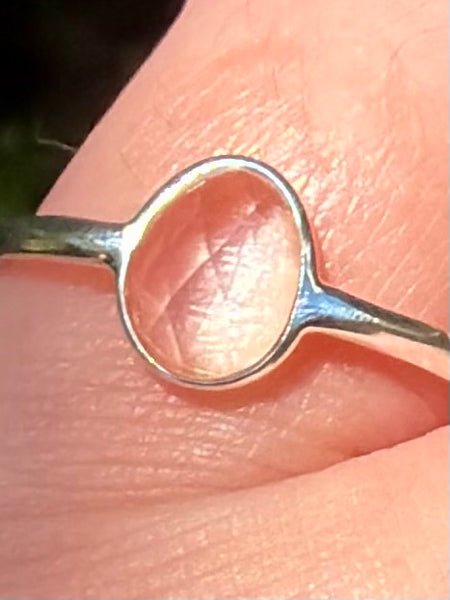 Faceted Clear Quartz Ring Size 9