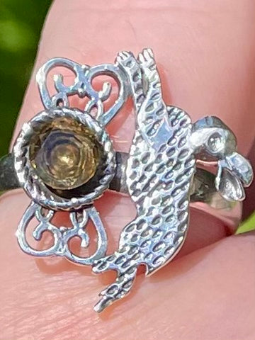 Smoky Quartz Rabbit Ring Size 7 - Morganna’s Treasures 