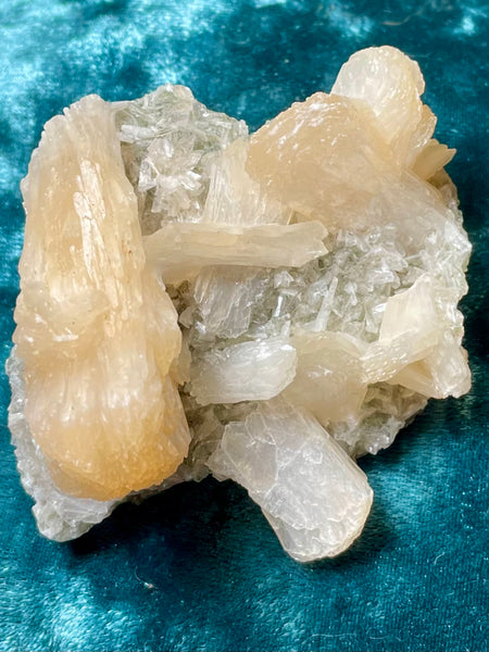 Stilbite with Heulandite Crystal Cluster