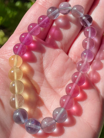 Multi-Colored Fluorite Bracelet - Morganna’s Treasures