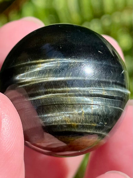 Blue Tigers Eye (Hawk’s Eye) Sphere - Morganna’s Treasures 