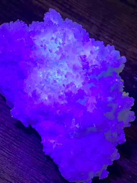 Fluorescent White Aragonite - Morganna’s Treasures 