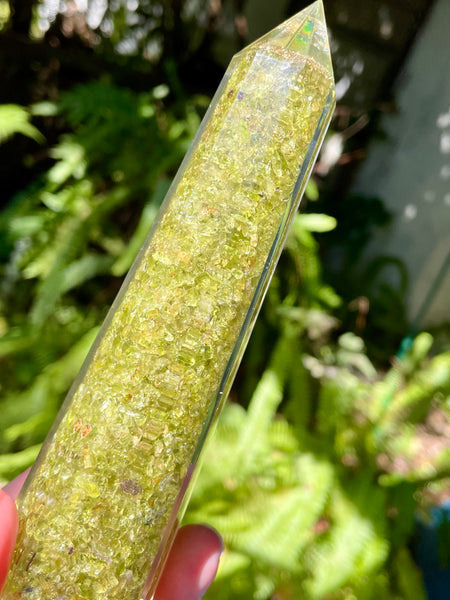 Peridot Orgonite Tower - Morganna’s Treasures