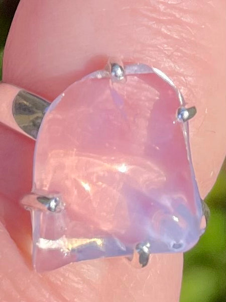 Rough Lavender Quartz Ring Size 9