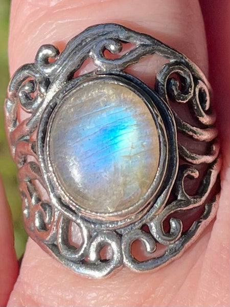 Stunning Labradorite Ring Size 7.5 - Morganna’s Treasures