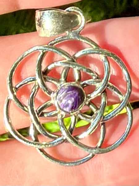 Celtic Charoite Pendant - Morganna’s Treasures