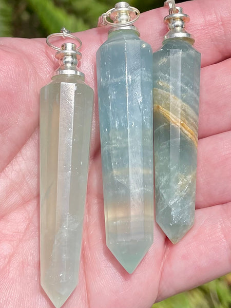 Lemurian Blue Calcite Pendulum - Morganna’s Treasures