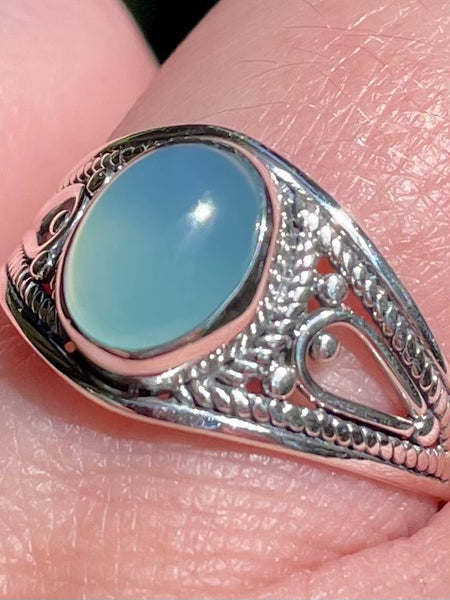 Aqua Chalcedony Ring Size 9 - Morganna’s Treasures 