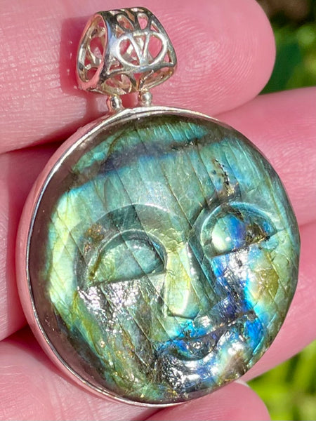 Labradorite Sun/Moon Pendant - Morganna’s Treasures 