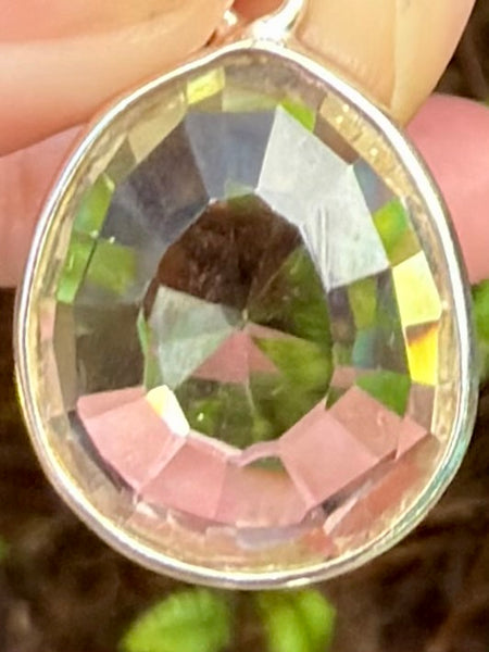 Faceted Clear Quartz Pendant