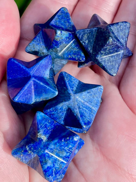 Small Lapis Lazuli Merkabas - Morganna’s Treasures 